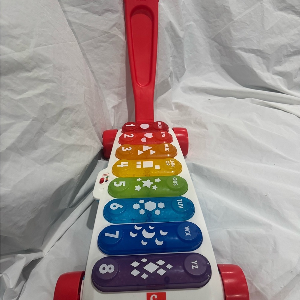 Fisher-Price Baby Learning Toy Giant Light-Up Xylophone, Pull-Along